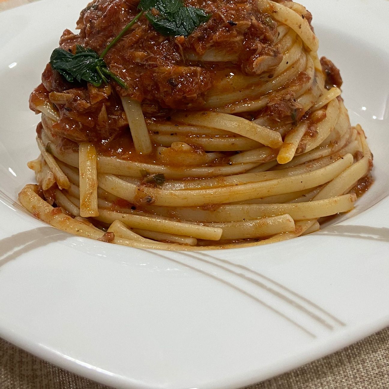 Linguine Tonno e Concentrato di Pomodoro