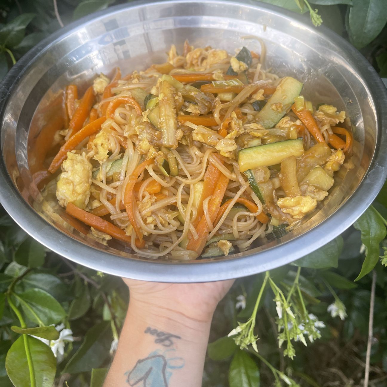 Spaghetti di soia con verdure dalla Cina