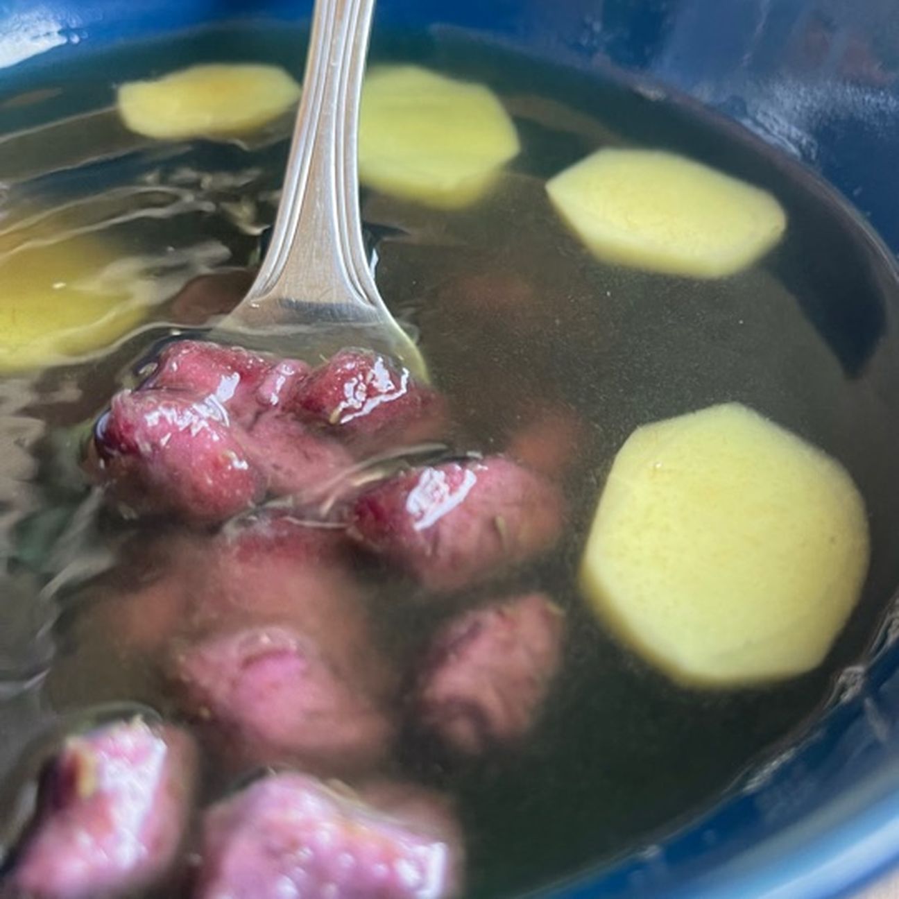 Gnocchi di patate dolci in zuppa allo zenzero ricetta Cinese 🇨🇳