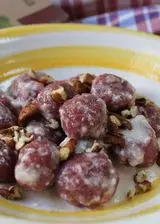 Ricetta Gnocchi di rapa rossa ai formaggi e noci pecan