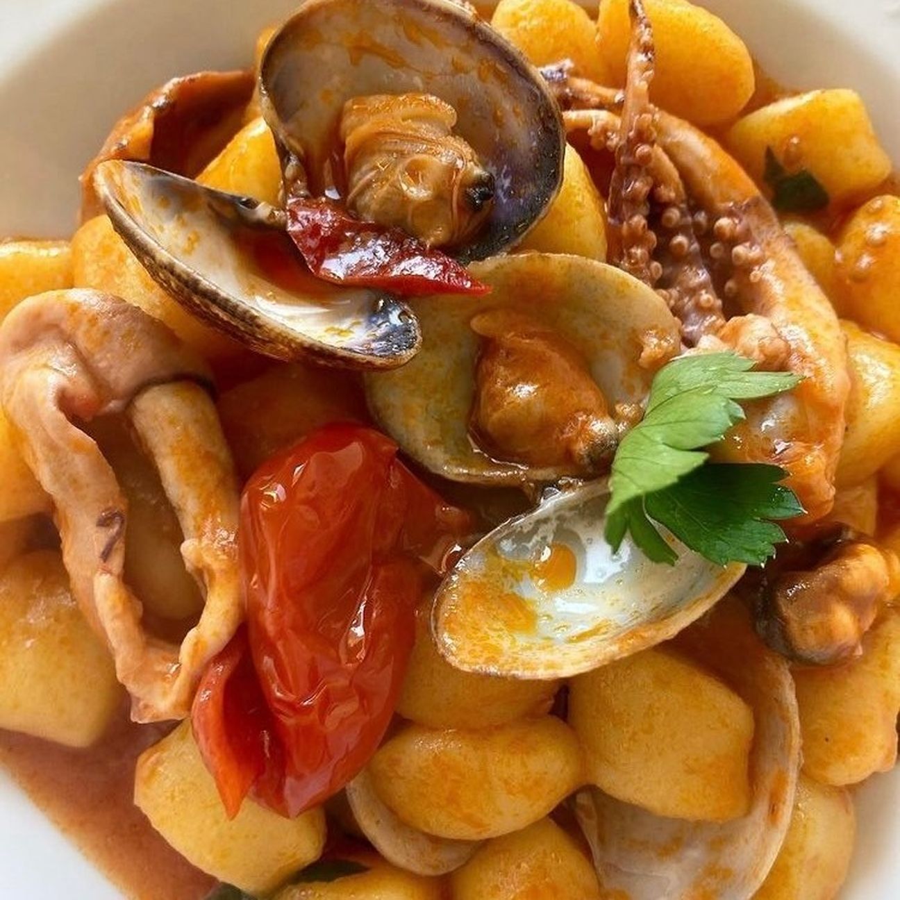 Gnocchi senza glutine ai frutti di mare