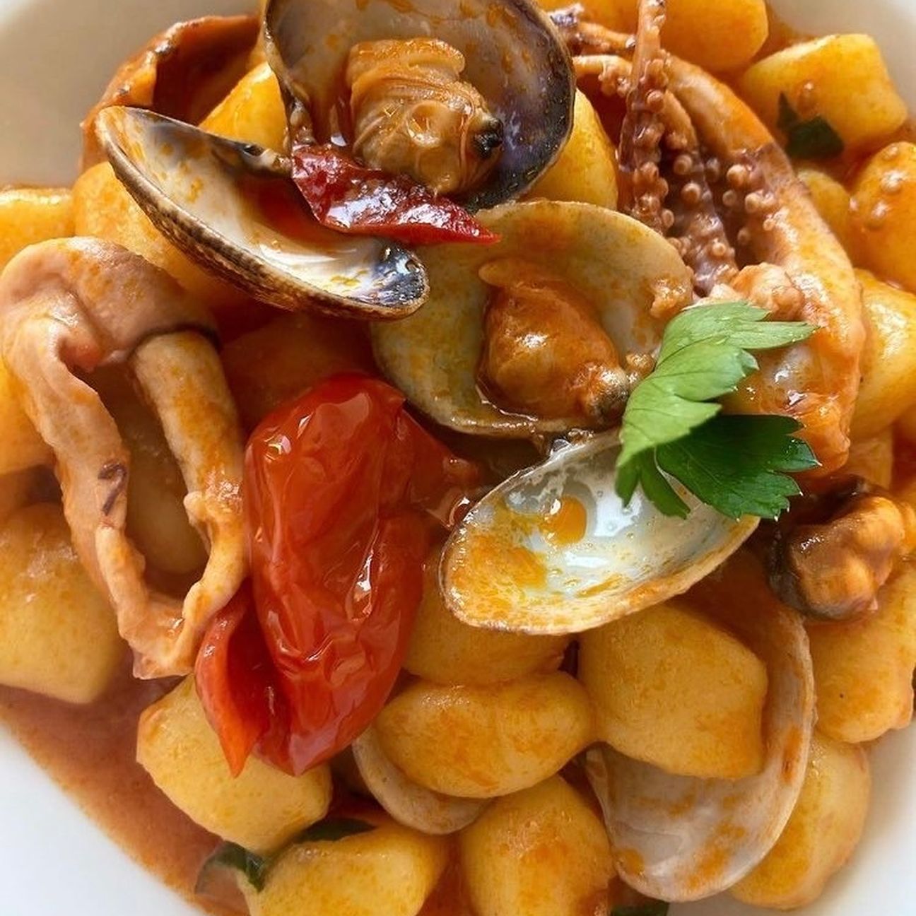Gnocchi senza glutine ai frutti di mare