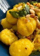 Ricetta Gnocchi di patate con zucchine, zafferano e pinoli tostati