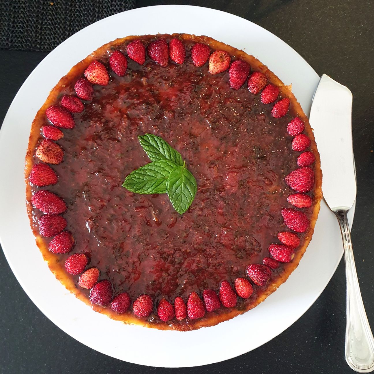 Cheesecake fragola e menta