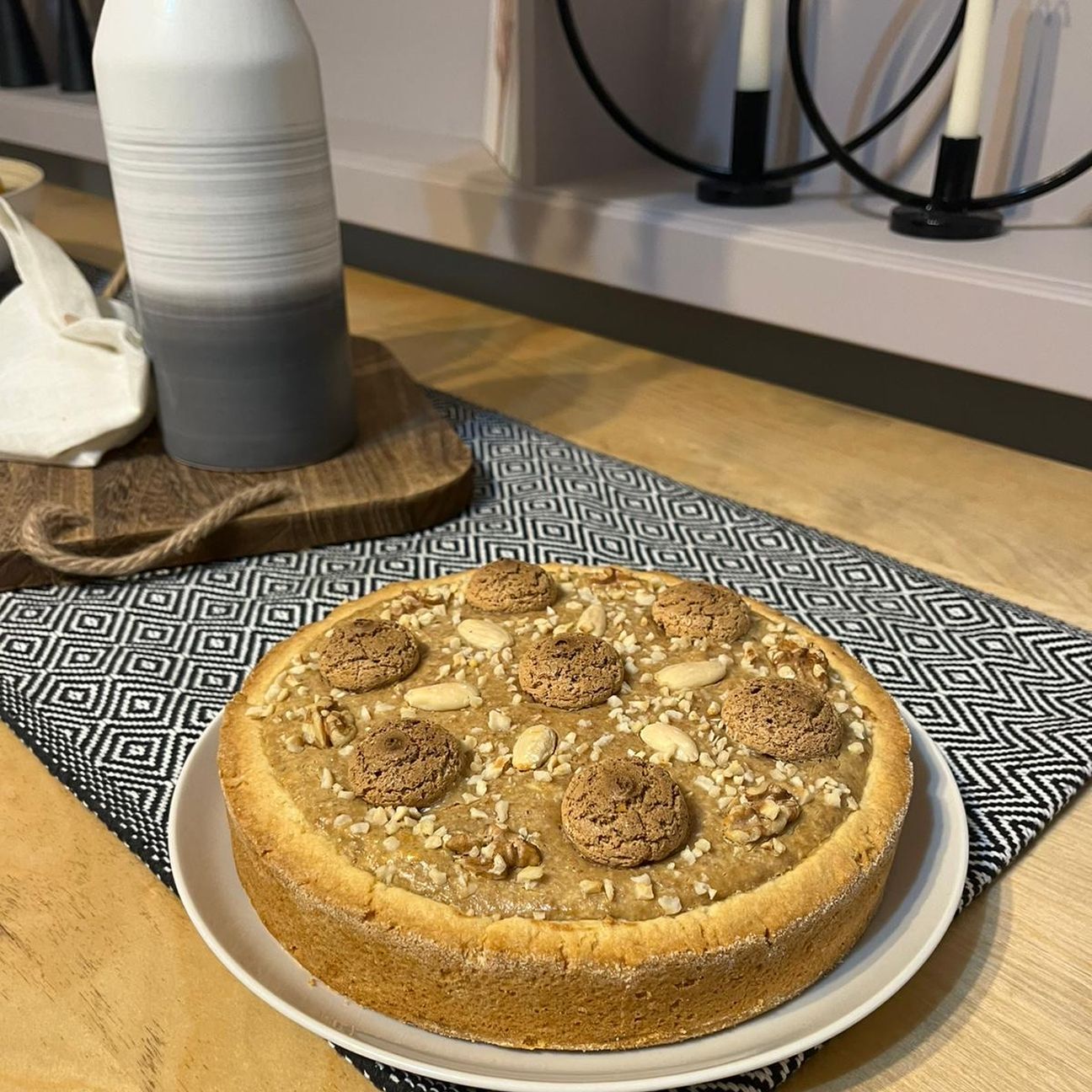 Crostata ricotta e amaretti