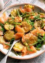 Ricetta Patate, fagiolini, salmone con aneto fresco