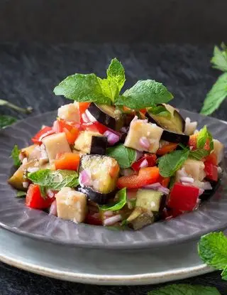 Ricetta Insalata di pesce spada con melanzane e peperoni di matteo_capone