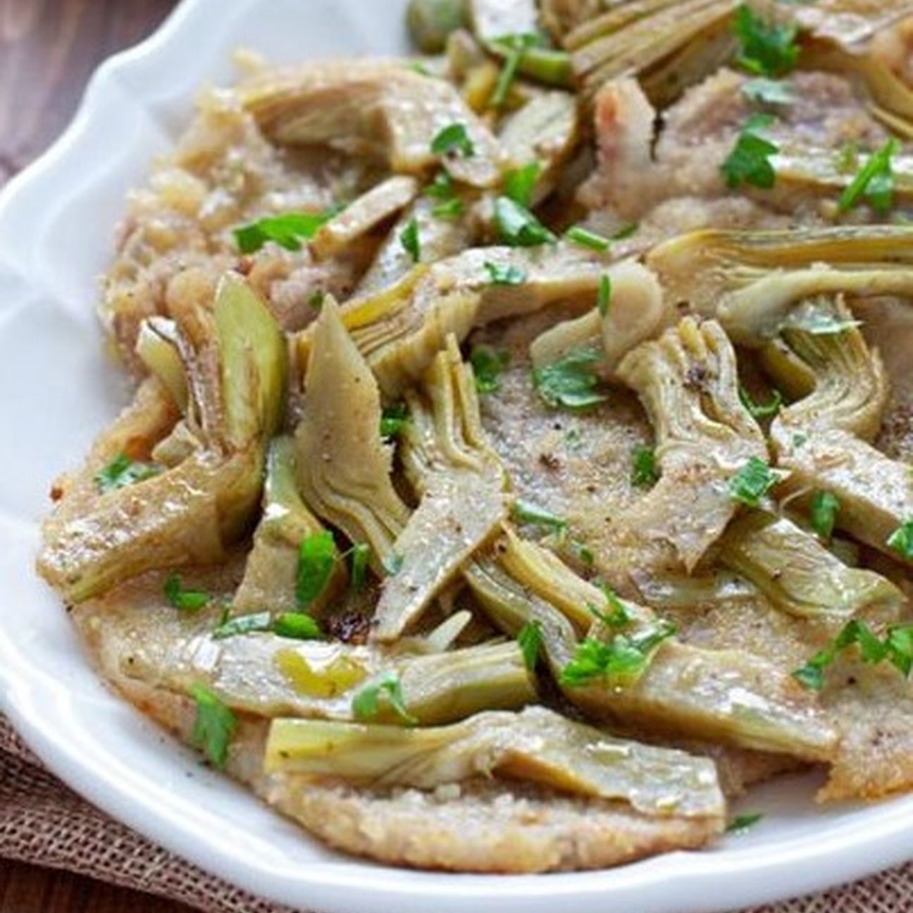 Fettine di carne con carciofi