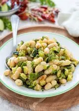 Ricetta Zucchine e fagioli cannellini al profumo di limone e menta