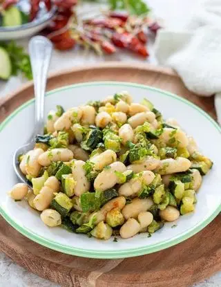 Ricetta Zucchine e fagioli cannellini al profumo di limone e menta di simone_mariani