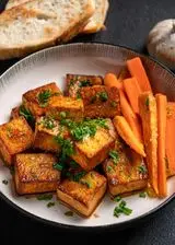 Ricetta Tofu in padella con carote e pane