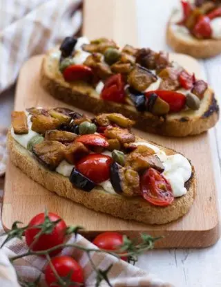 Ricetta Bruschetta con stracchino e melanzana di giulia_soloperto