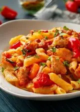 Ricetta Pasta con pollo e peperoni