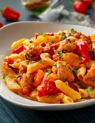 Ricetta Pasta con pollo e peperoni di heltamain