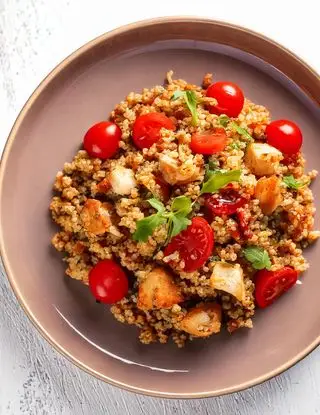 Ricetta Quinoa con pollo e pomodorini di heltamain