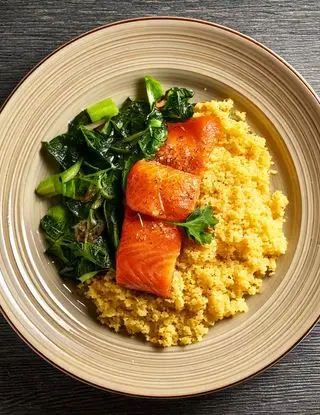 Ricetta Couscous con salmone e cime di rapa di heltamain