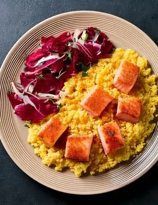 Ricetta Miglio con salmone e radicchio di heltamain