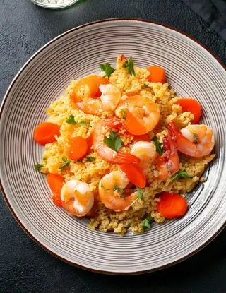 Ricetta Couscous con gamberetti e carote di heltamain