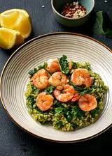 Ricetta Orzo con gamberetti e cavolo nero