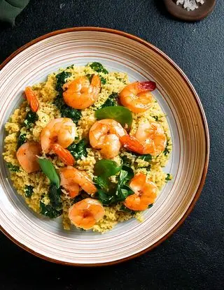 Ricetta Couscous con gamberetti e spinaci di heltamain