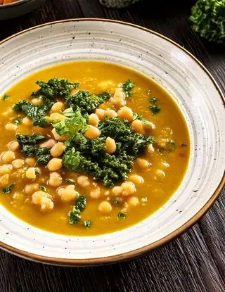 Ricetta Zuppa di ceci e cavolo nero con farro di eltamain