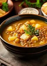 Ricetta Zuppa di lenticchie e porri con patate