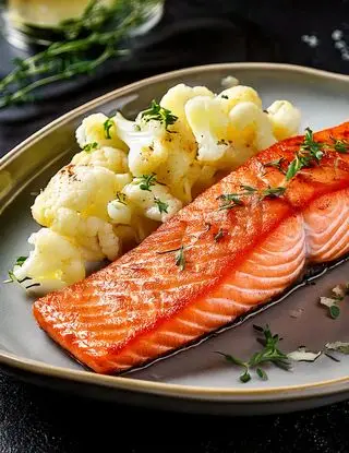 Ricetta Filetto di salmone con cavolfiore di heltamain