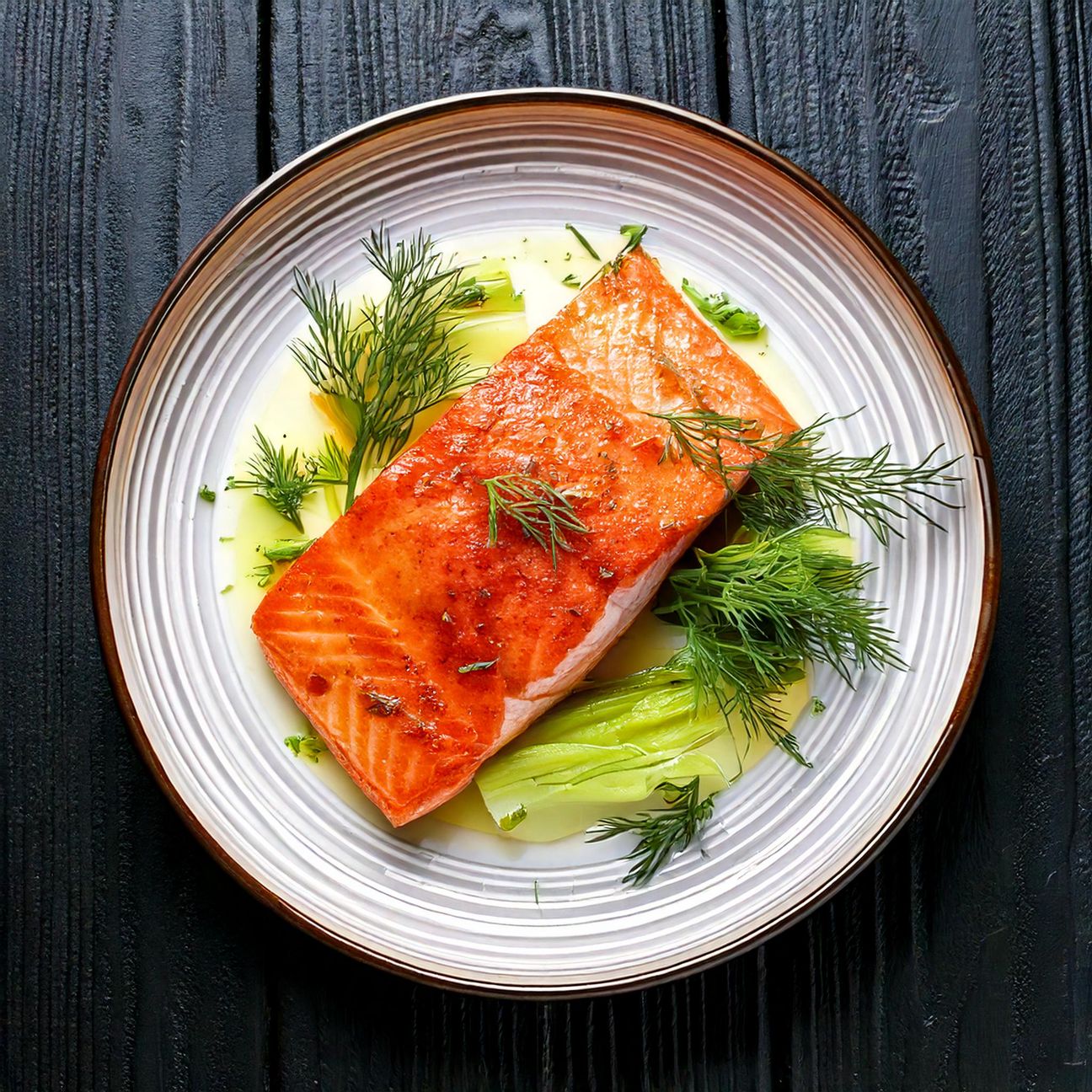 Filetto di salmone con finocchi
