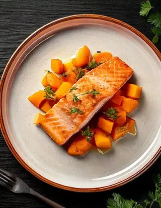 Ricetta Filetto di salmone con zucca di heltamain