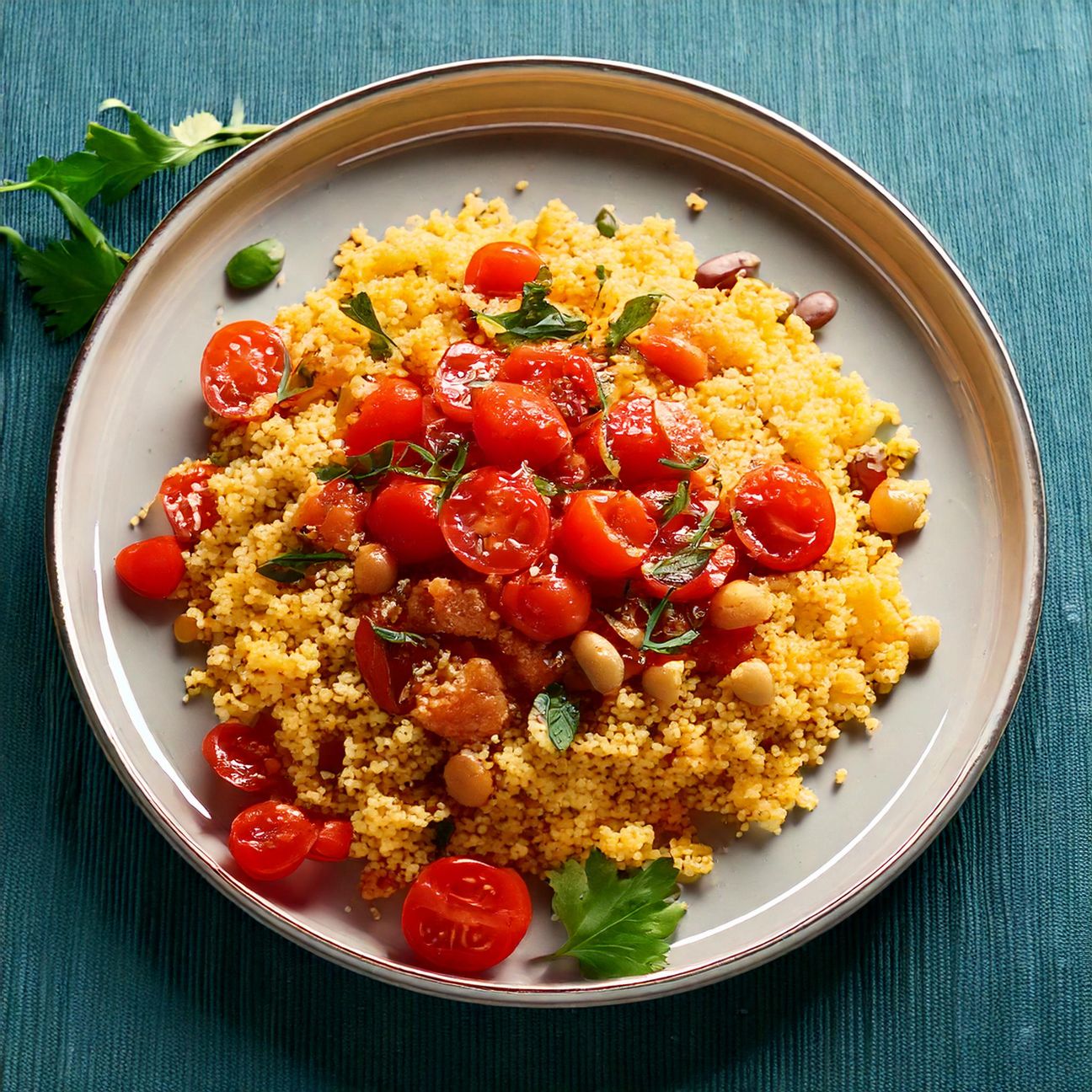 Couscous con fagioli e pomodorini
