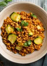 Ricetta Farro con lenticchie e zucchine