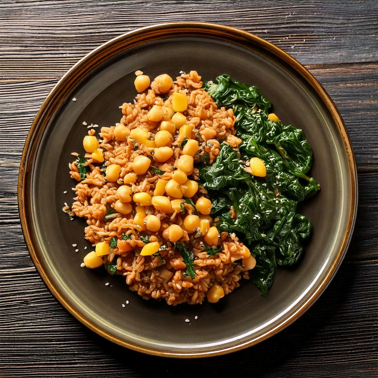 Farro con ceci e cavolo nero