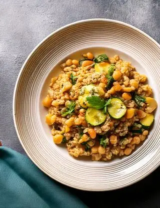 Ricetta Orzo con ceci e zucchine di heltamain