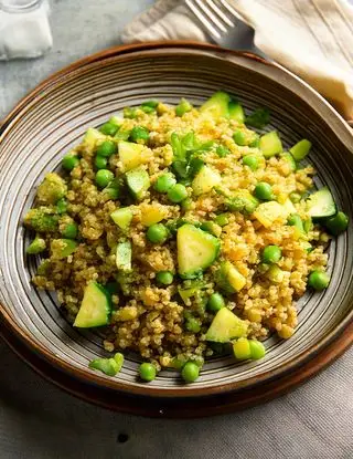 Ricetta Quinoa con piselli e zucchine di heltamain