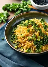 Ricetta Bulgur con piselli e cavolo nero