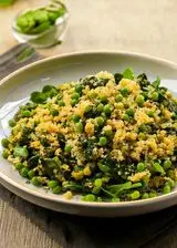 Ricetta Quinoa con piselli e spinaci