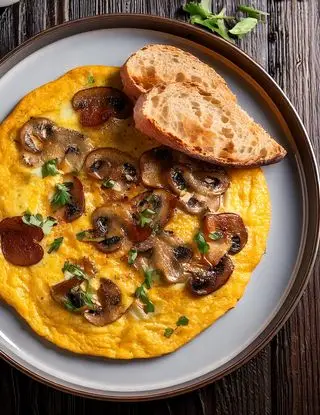 Ricetta Frittata con funghi e pane croccante di heltamain