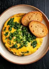 Ricetta Frittata con cavolo nero e pane croccante