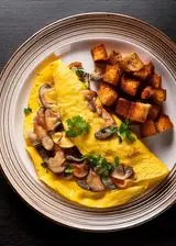 Ricetta Omelette con funghi e crostini