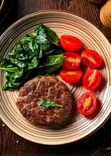 Ricetta Hamburger di Vitello con Spinaci e Pomodori e pane croccante