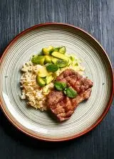 Ricetta Fettina di Vitello con Riso Basmati e Zucchine alla Menta