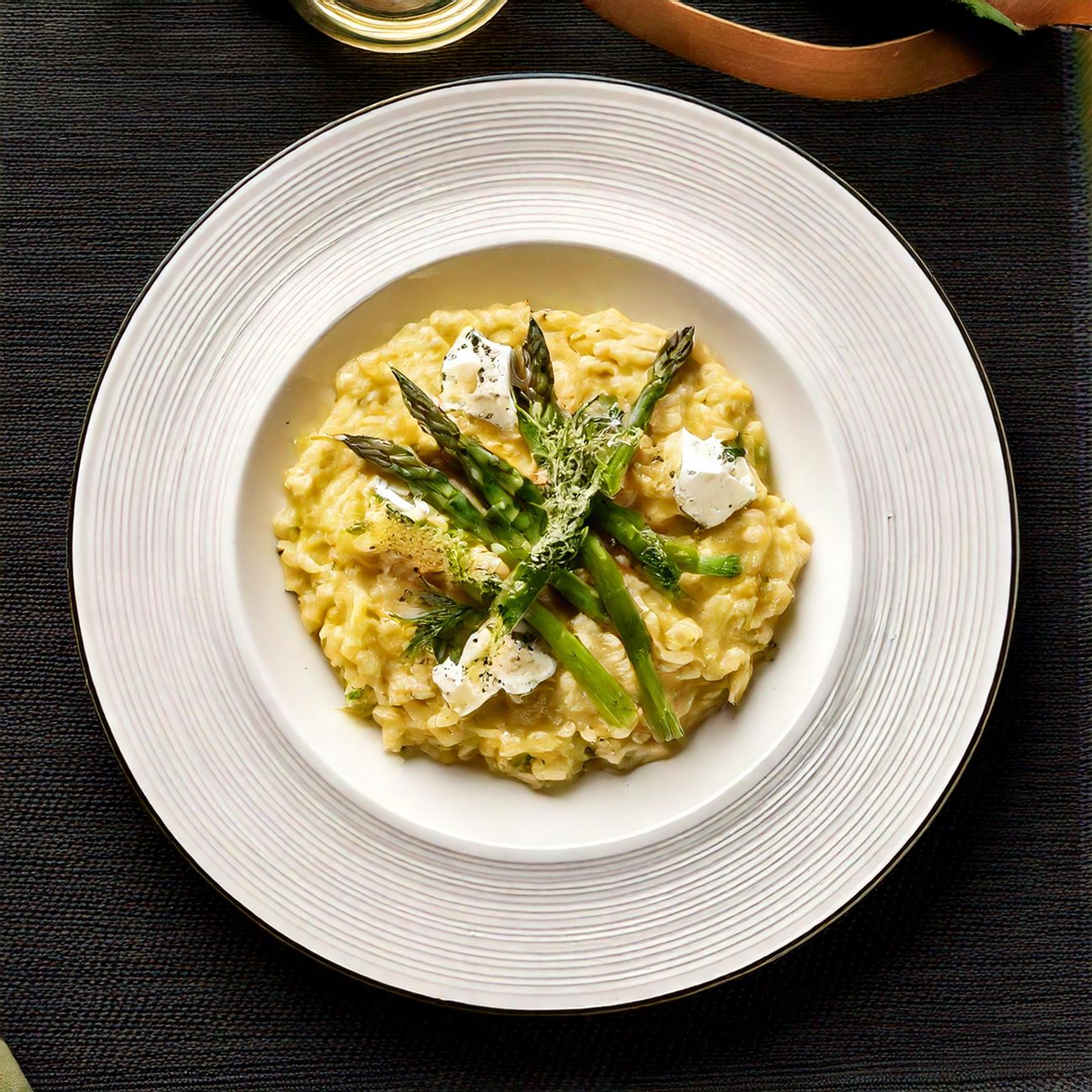 Risotto con robiola e asparagi