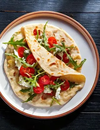 Ricetta Piadina con ricotta, pomodori e rucola di heltamain