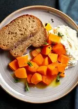 Ricetta Ricotta con zucca e pane croccante