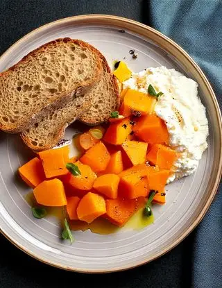 Ricetta Ricotta con zucca e pane croccante di heltamain