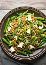 Ricetta Insalata di farro con feta e fagiolini