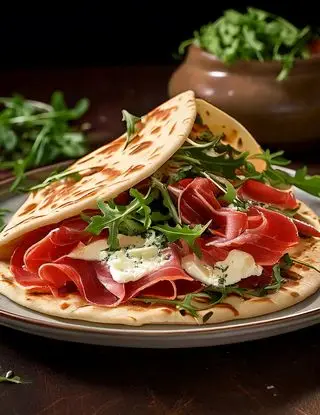 Ricetta Piadina con prosciutto crudo, robiola e rucola di eltamain