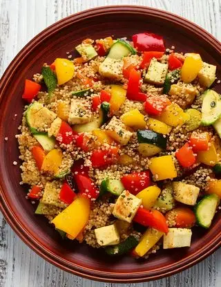 Ricetta Quinoa, Tofu e Verdure Grigliate di heltamain