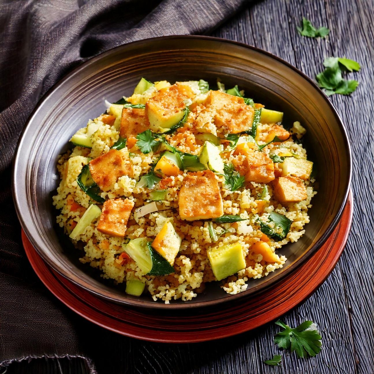 Couscous, Tofu e Zucchine