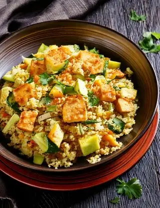 Ricetta Couscous, Tofu e Zucchine di heltamain